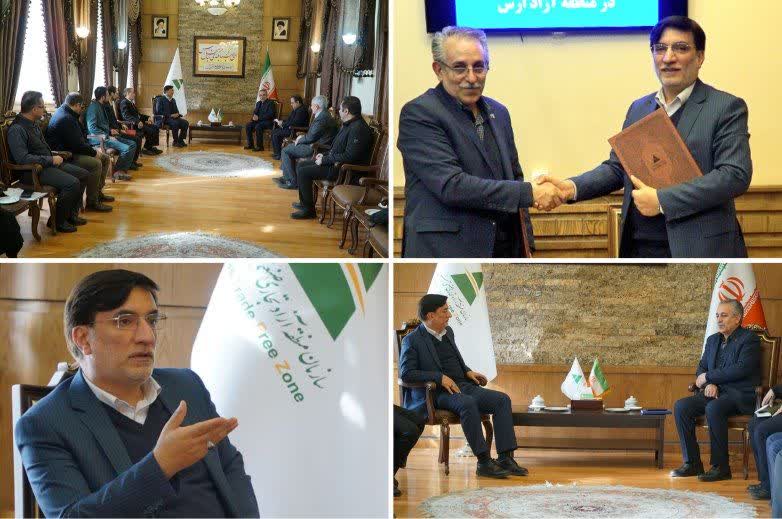تفاهمنامه همکاری سازمان منطقه آزاد ارس و مخابرات استان به امضاء رسید